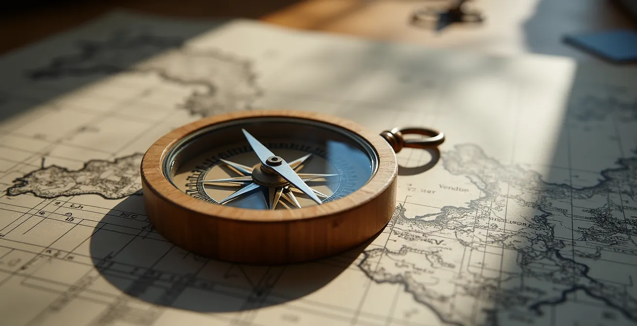 Carte symbolique du réseau de professionnels de l'aménagement en Vendée